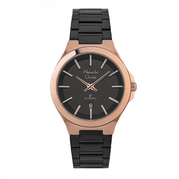 Alexandre Christie AC 8634 Rosegold Black MDBBRBA MAN